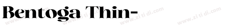 Bentoga Thin字体转换